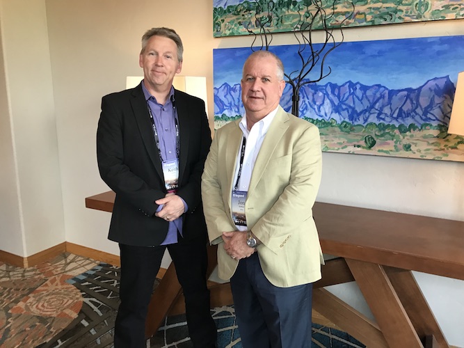 Keith Esterly (left) and Jon Robbins at HTSA's 2019 Spring Summit
