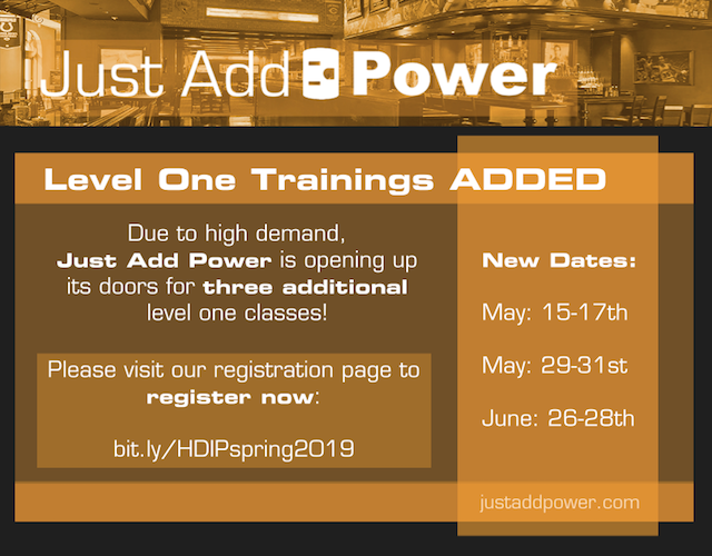 Just Add Power training Summer 2019