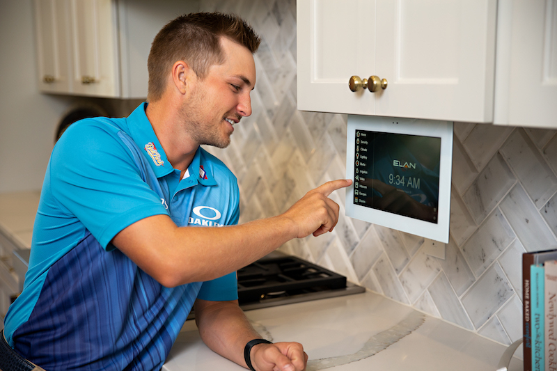 PGA Pro Golfer Austin Cook Controls His Home from the Course with ELAN