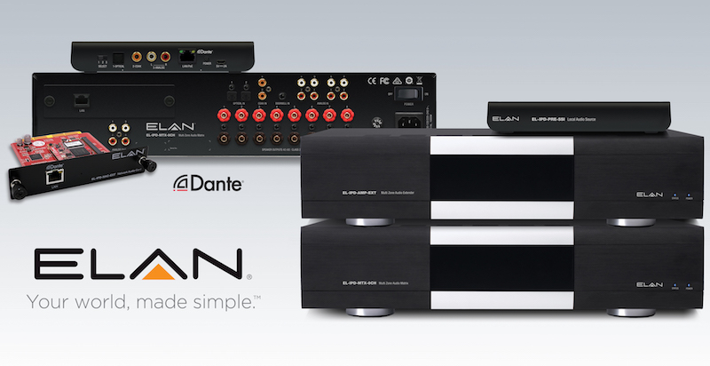 ELAN IP-Enabled Audio Distribution System with Dante Technology is Now Shipping