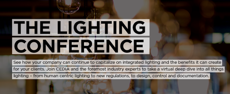 CEDIA Schedules Virtual Lighting Conference