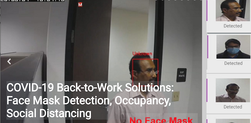 IntelliVision Adds Face Mask Detection AI Video Analytics