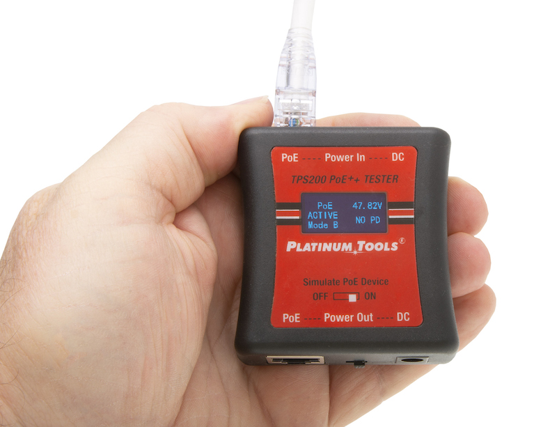 Platinum Tools Develops TPS200C Pocket-Sized PoE++ Tester
