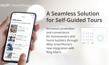 Alloy SmartHome Integrates Ring Alarm for Self-Guided Home Tours