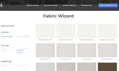 Screen Innovations Adds Window Covering Fabric Selection Specification Tool 