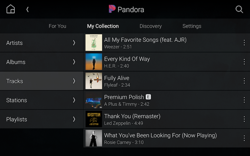 Control4 Adds Full Support for Pandora Premium Features