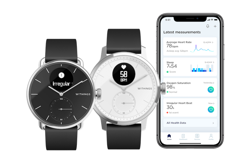 Withings ScanWatch KV watches and app