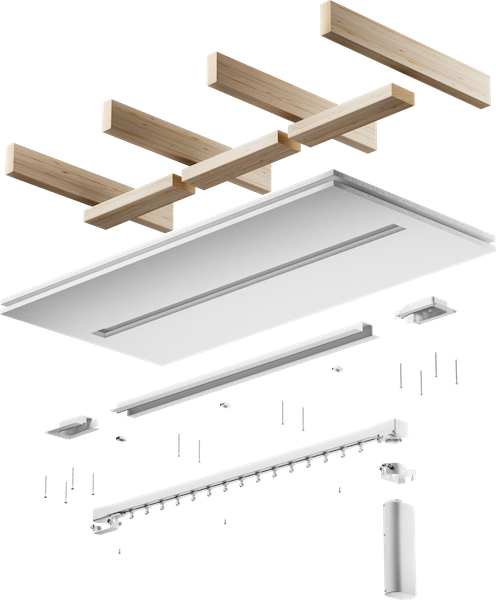 Recessed System for Drapery Track