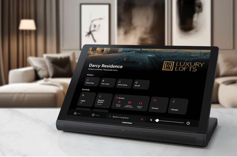 Crestron Home OS 4 Touchscreen